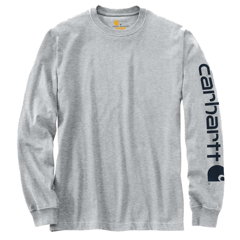 Men's Relaxed Fit Long Sleeve T-Shirt With Sleeve Logo