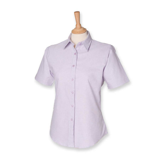 Henbury Ladies Short Sleeve Oxford Shirt