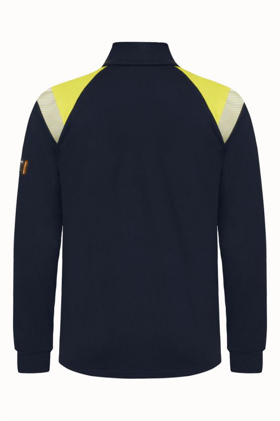 Flame Retardant Half-zip l.s. T-shirt