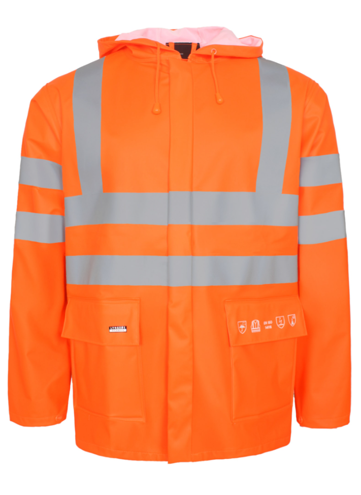 Women's Flame Retardant Hi-Vis Rain Jacket