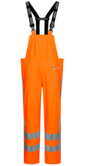Women's Flame Retardant Hi-Vis Rain Bib'n'Brace Trousers