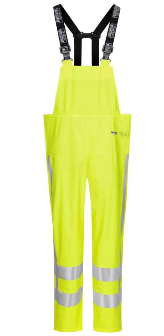 Women's Flame Retardant Hi-Vis Rain Bib'n'Brace Trousers