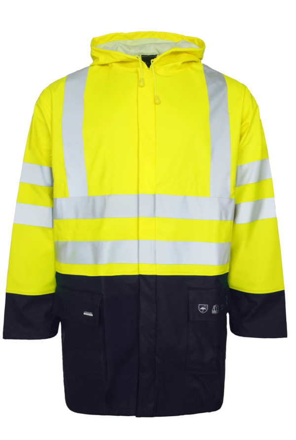 Flame Retardant Hi-Vis Rain Jacket