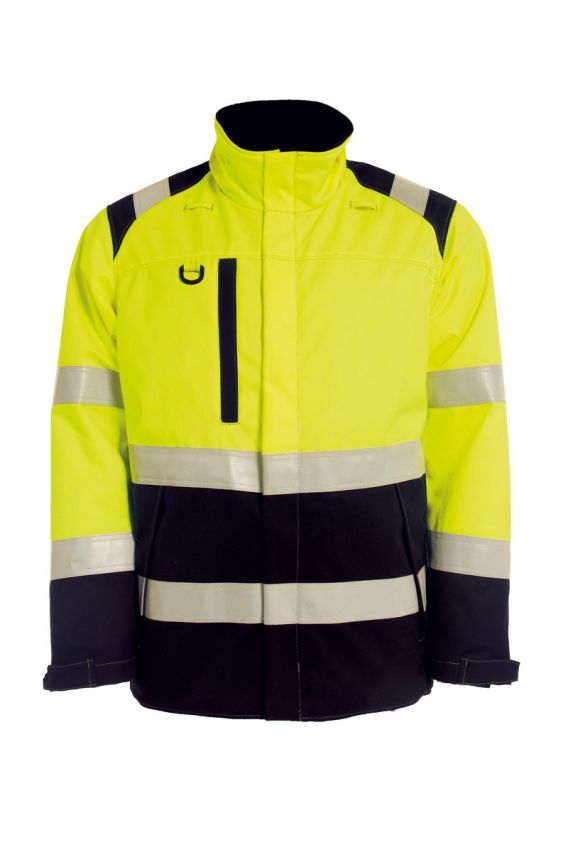 Non-Metal Flame Retardant Ladies High Vis Winter Jacket