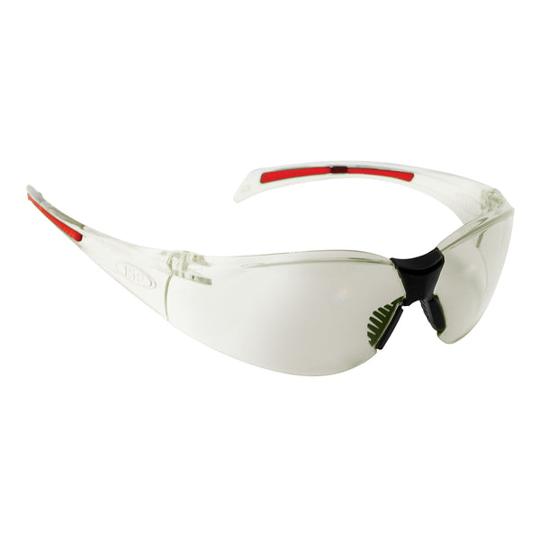 Stealth™ 8000 Indoor-Outdoor Safety Specs - Clear - Red